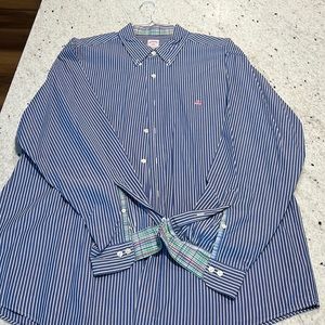 Mens Brooks Brothers seersucker shirt